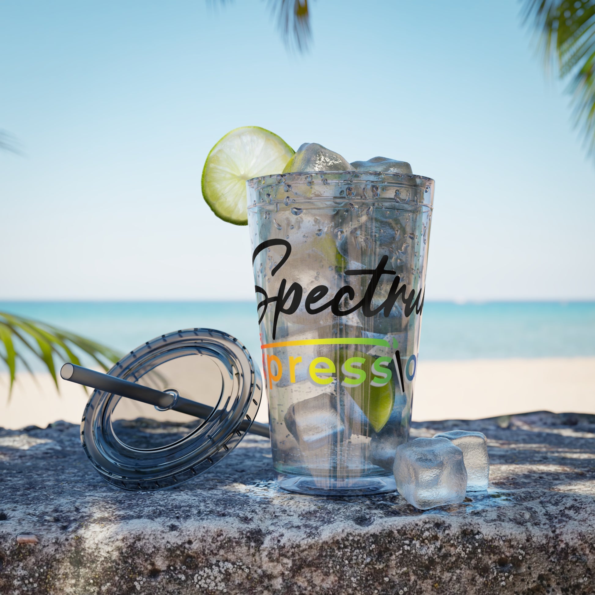 Spectrum Expressions 16 oz Clear Acrylic Tumbler