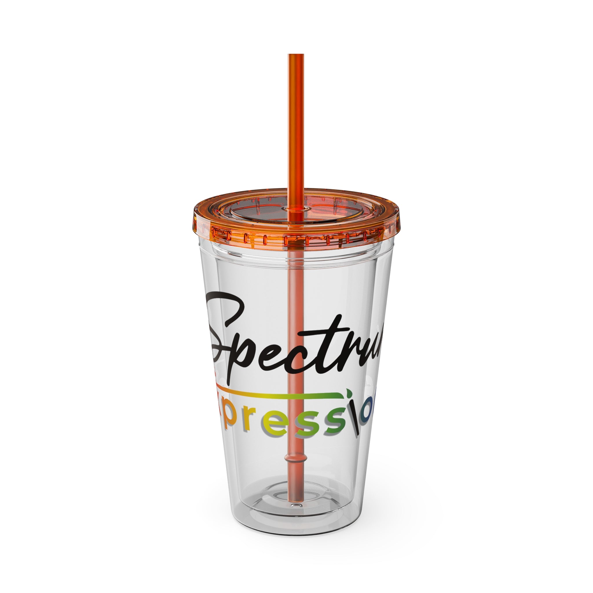 Image of Spectrum Expressions 16 oz Clear Acrylic Tumbler