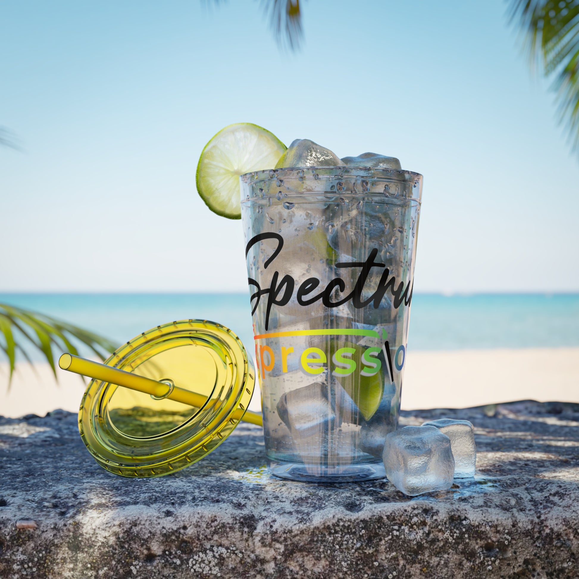 Spectrum Expressions 16 oz Clear Acrylic Tumbler