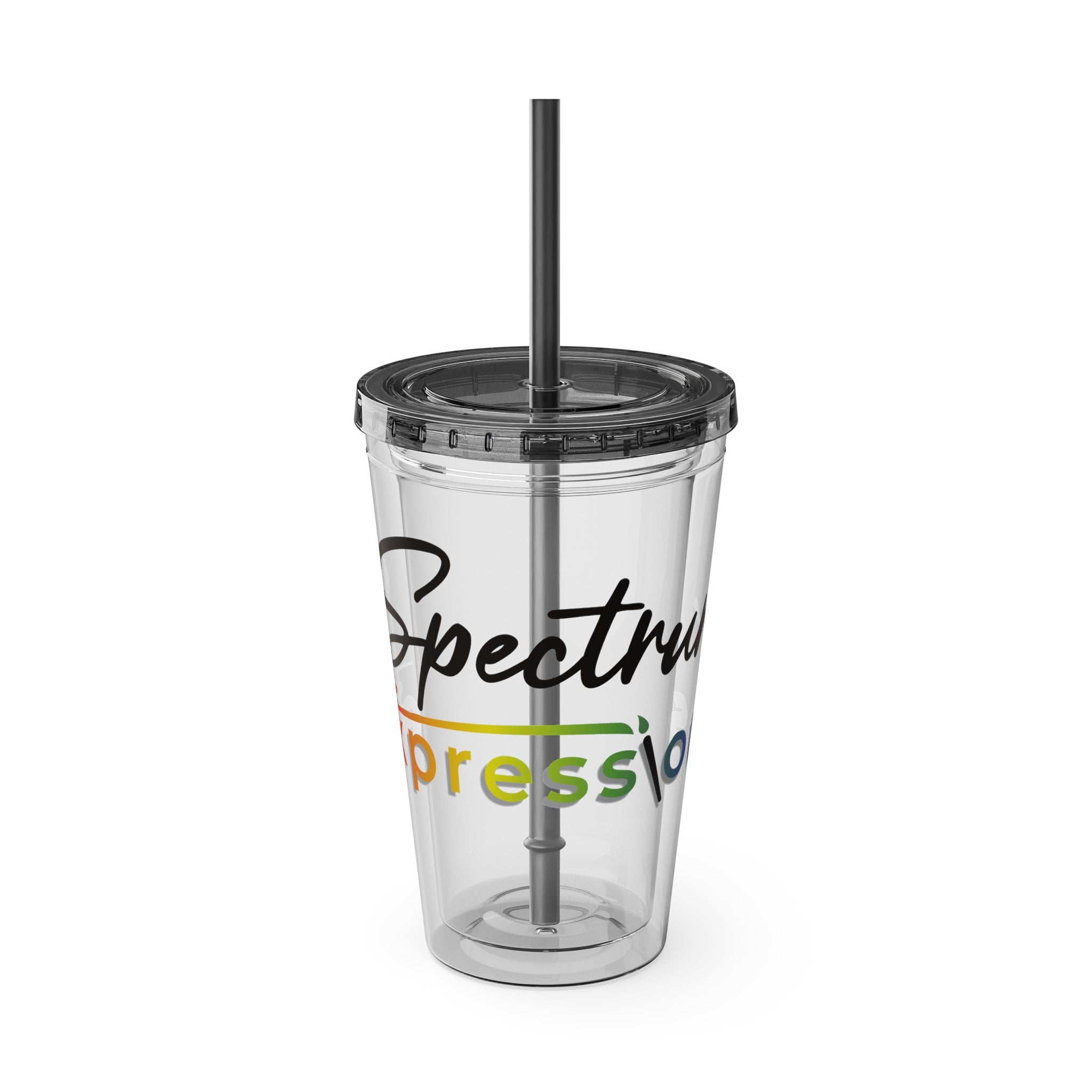 Image of Spectrum Expressions 16 oz Clear Acrylic Tumbler